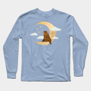 Bear On The Moon Long Sleeve T-Shirt